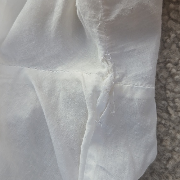 Express Sequin Rolled Sleeve Boho Peasant Shirt Size Small - Picture 9 of 11